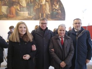 Da sinistra a destra: Monica Devilli, Mauro Lusetti, Stefano Ruele, Simone Gamberini